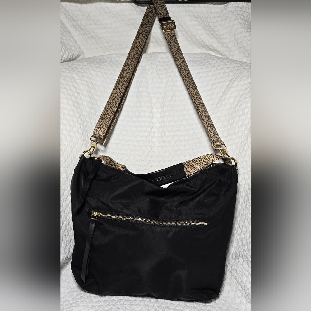 Borbonese Black Crossbody Purse - Picture 2 of 11